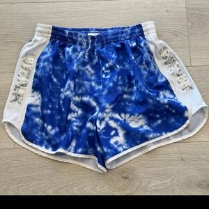 *ISO* Pink Bling Campus Shorts Blue Size Large